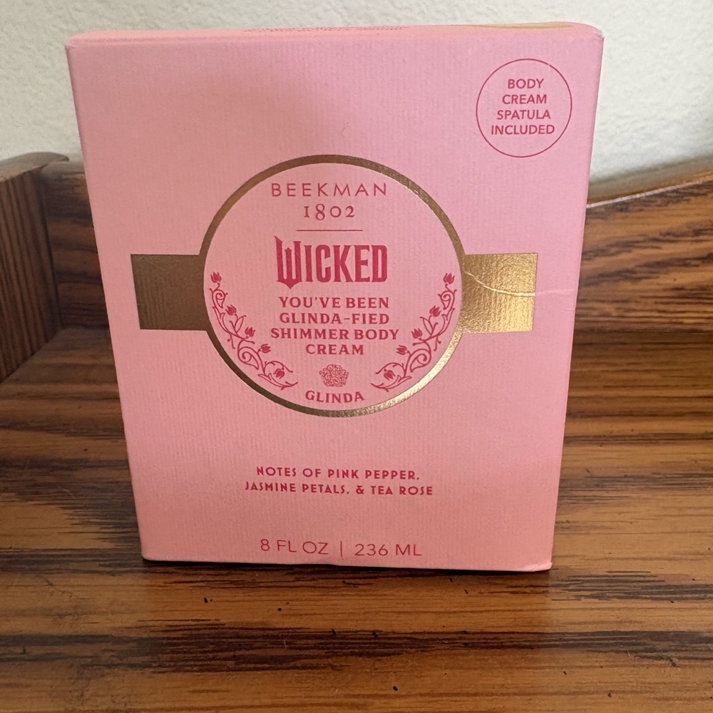 BEEKMAN 1802 WICKED GLINDA WHIPPED BODY CREAM WITH SPATULA .. NIB